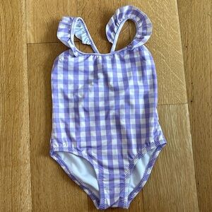 Zara purple gingham swimsuit 12-24M